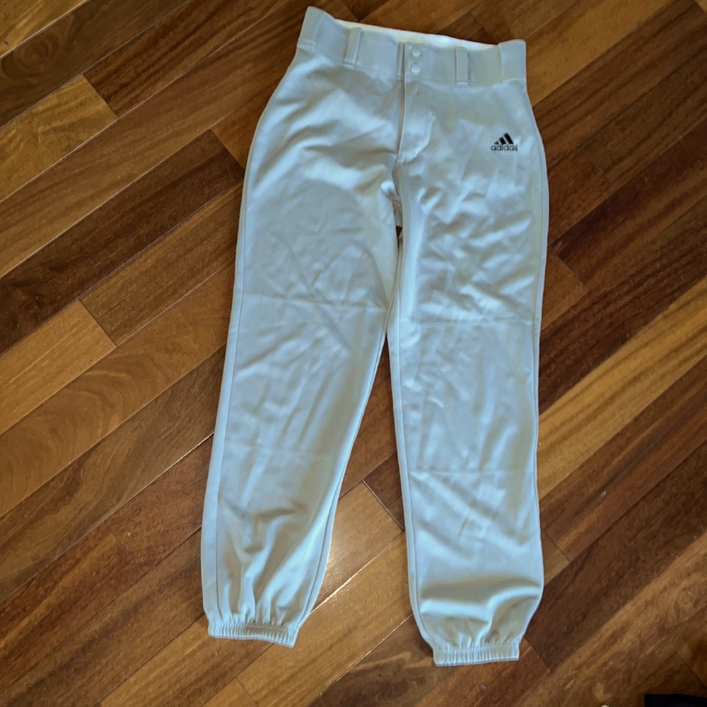 Adidas mens small gray baseball pants